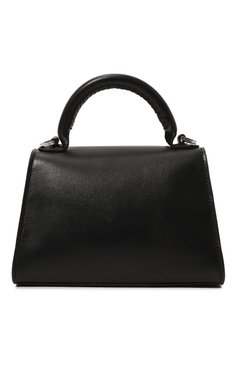 Женская сумка eva mini ELLEME черного цвета, арт. MINI EVA/LEATHER | Фото 6 (Сумки-технические: Сумки top-handle; Материал: Натуральная кожа; Размер: mini; Ремень/цепочка: На ремешке)