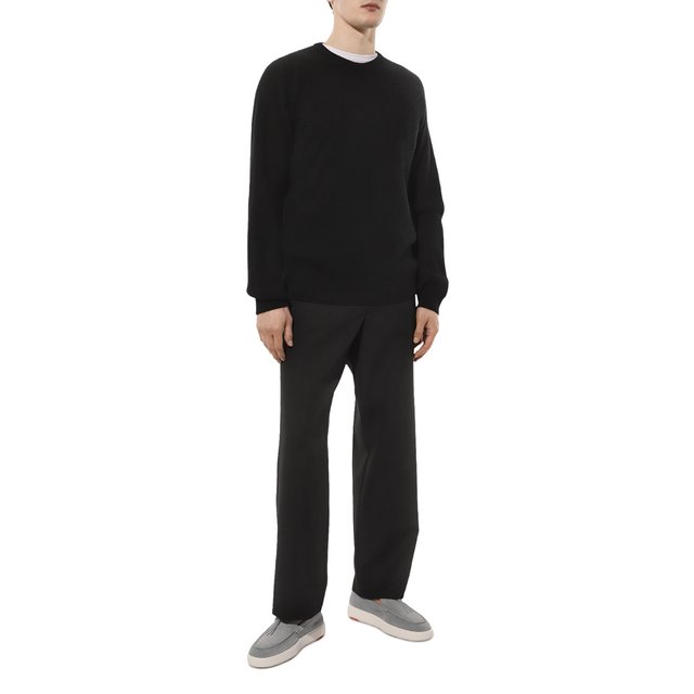 фото Замшевые слипоны santoni