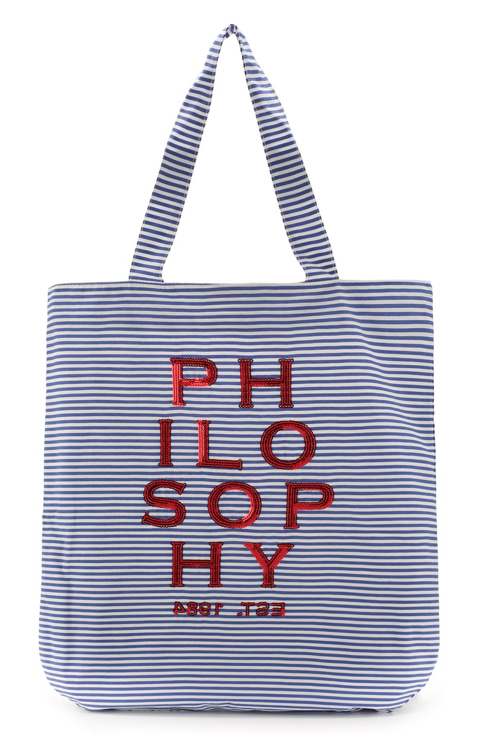 Детская хлопковая сумка PHILOSOPHY DI LORENZO SERAFINI KIDS синего цвета, арт. PJB007/CR206/VH031 | Фото 1 (Материал: Текстиль)