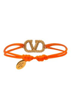 Женский браслет  VALENTINO оранжевого цвета, арт. VW0J0F81/YAB | Фото 2 (Материал: Текстиль; Региональные ограничения белый список (Axapta Mercury): RU)