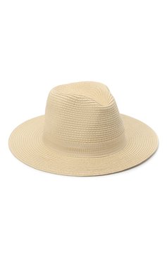 Женская шляпа fedora MELISSA ODABASH кремвого цвета, арт. FED0RA | Фото 1 (Материал: Растительное волокно)