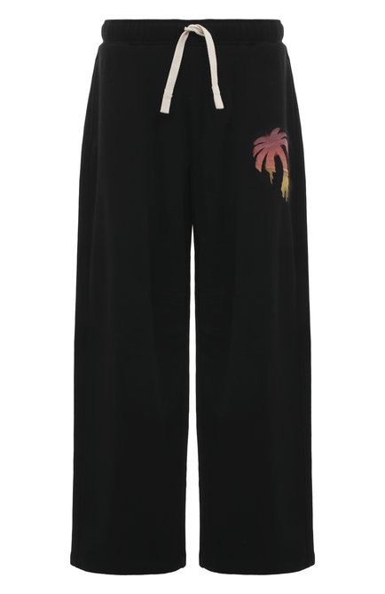 Мужские хлопковые брюки PALM ANGELS черного цвета по цене 74850 руб., арт. PMCH018F23FLE0011025 | Фото 1