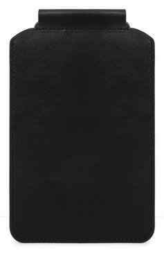 Кожаный чехол для iphone BRUNELLO CUCINELLI черного цвета, арт. MWHED2531 | Фото 4 (Женское Кросс-КТ: Кожа iPhone)
