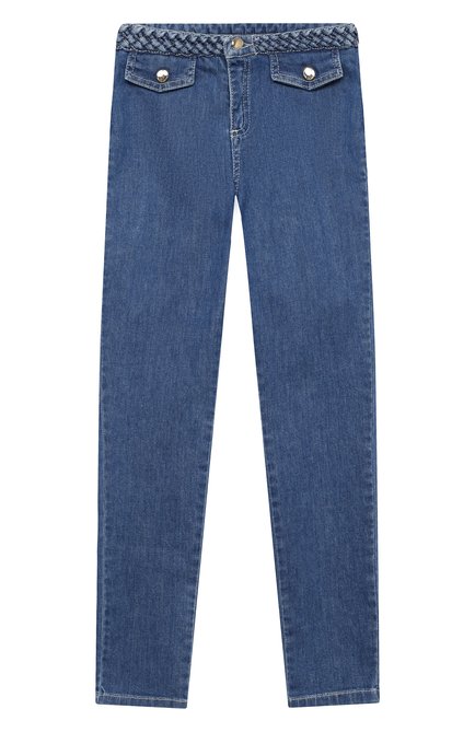 Детские джинсы CHLOÉ синего цвета по цене 19950 руб., арт. C14642 | Фото 1