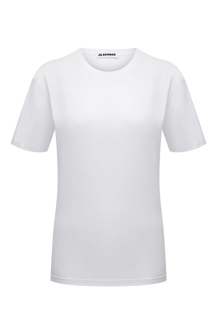 Женская хлопковая футболка JIL SANDER белого цвета по цене 25600 руб., арт. JSCU705002-WU247608 | Фото 1