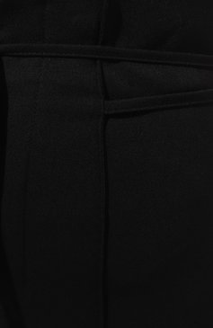 Женские брюки ERIKA CAVALLINI черного цвета, арт. P3WH05 | Фото 5 (Силуэт Ж (брюки и джинсы): Широкие; Материал внешний: Шерсть, Синтетический материал; Стили: Гламурный; Длина (брюки, джинсы): Стандартные; Женское Кросс-КТ: Брюки-одежда; Материал сплава: Проставлено; Драгоценные камни: Проставлено)