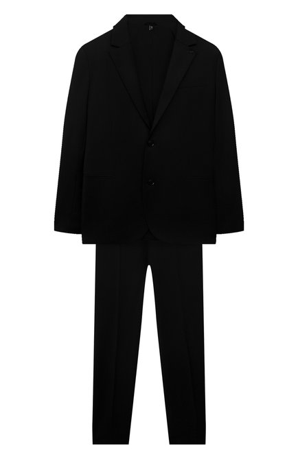 Детский шерстяной костюм EMPORIO ARMANI черного цвета по цене 45050 руб., арт. 8N4V02/4N5IZ | Фото 1