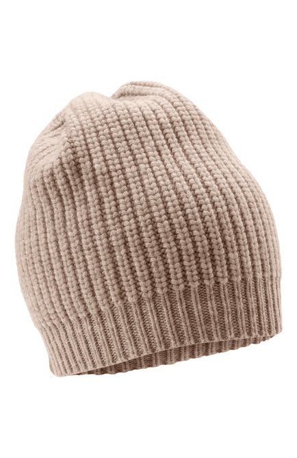 Детского кашемировая шапка BRUNELLO CUCINELLI бежевого цвета, арт. B52M50299A | Фото 1 (Материал: Шерсть, Кашемир, Текстиль)