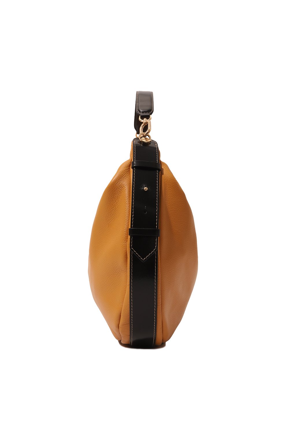 Женская сумка oyster hobo large BORBONESE коричневого цвета, арт. 923739 | Фото 4 (Сумки-технические: Сумки top-handle; Материал: Натуральная кожа; Размер: large)