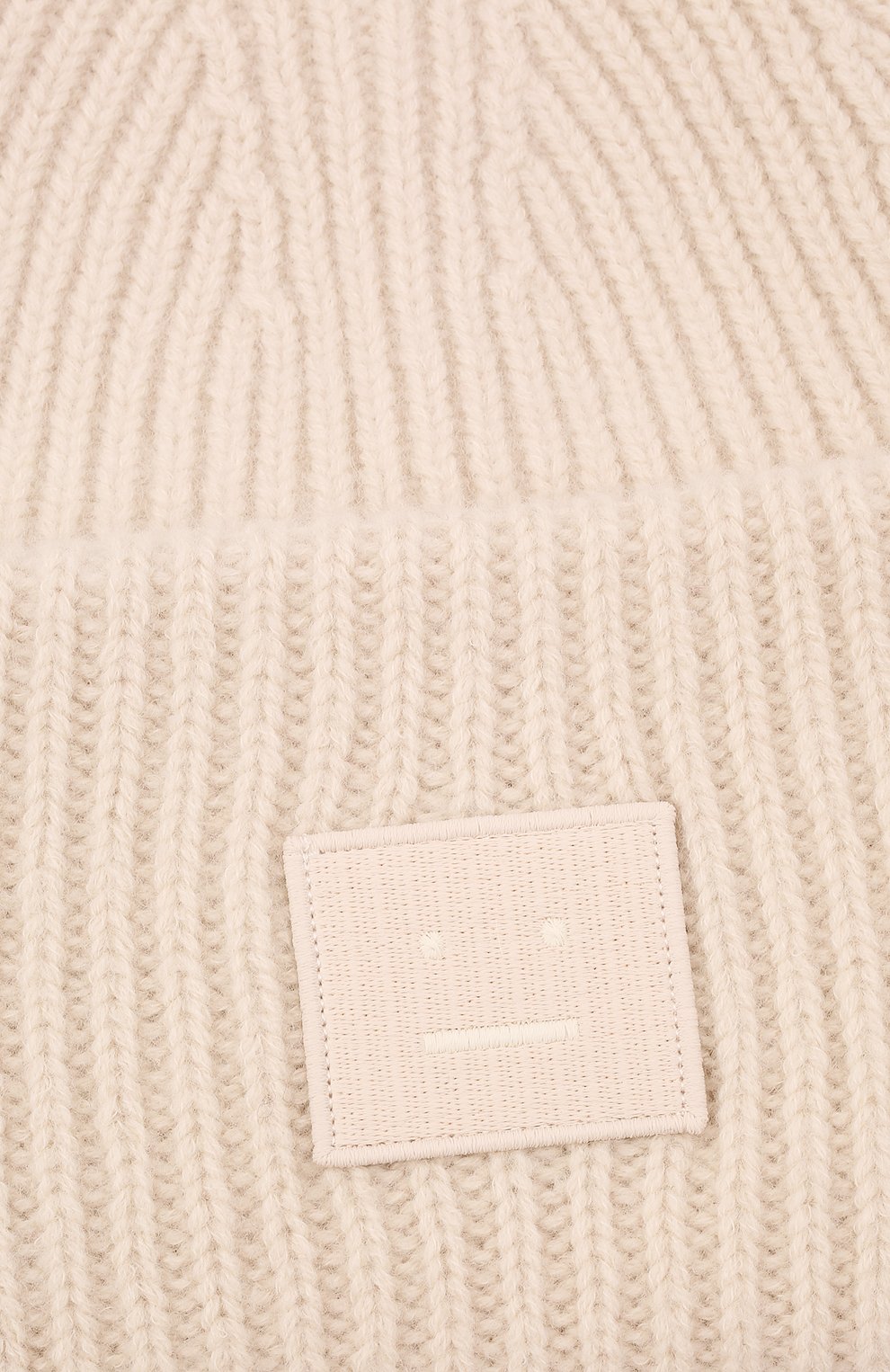 Мужская шерстяная шапка ACNE STUDIOS кремвого цвета, арт. C40135/M | Фото 3 (Материал: Текстиль, Шерсть; Кросс-КТ: Трикотаж)