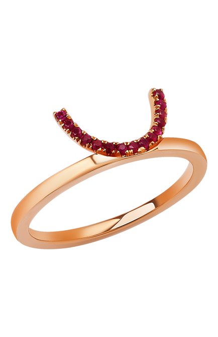 Женские кольцо RUIFIER бесцветного цвета, арт. RGD40C6EO | Фото 1 (Материал сплава: Желтое золото; Драгоценные камни: Рубины)