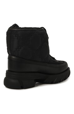 Мужские комбинированные сапоги GUCCI черного цвета, арт. 680888 UF720 | Фото 5 (Материал внешний: Текстиль; Материал внутренний: Натуральная кожа, Текстиль; Материал утеплителя: Без утеплителя; Подошва: Массивная; Мужское Кросс-КТ: Сапоги-обувь, Дутики)