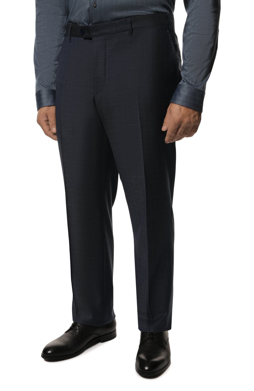 Мужской шерстяной костюм ZILLI синего цвета, арт. MMQ-AN22Z2-46516/0002 | Фото 4 (Материал внешний: Шерсть; Рукава: Длинные; Костюмы М: Однобортный; Стили: Классический)