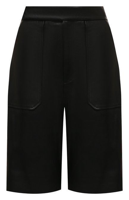 Женские кожаные шорты KHAITE черного цвета по цене 252500 руб., арт. 3072708/THERESA | Фото 1