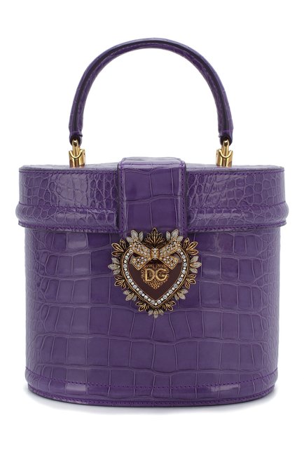 Женская сумка devotion из кожи аллигатора DOLCE & GABBANA фиолетового цвета по цене 1955000 руб., арт. BB6800/B2DE5/AMIS | Фото 1