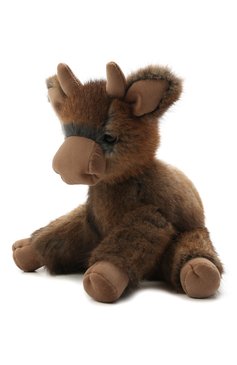 Детского игрушка бычок тедди из меха ондатры CAROLON коричневого цвета, арт. Ц-0335/170920 | Фото 1 (Игрушки: Мягкие игрушки; Материал: Натуральный мех)