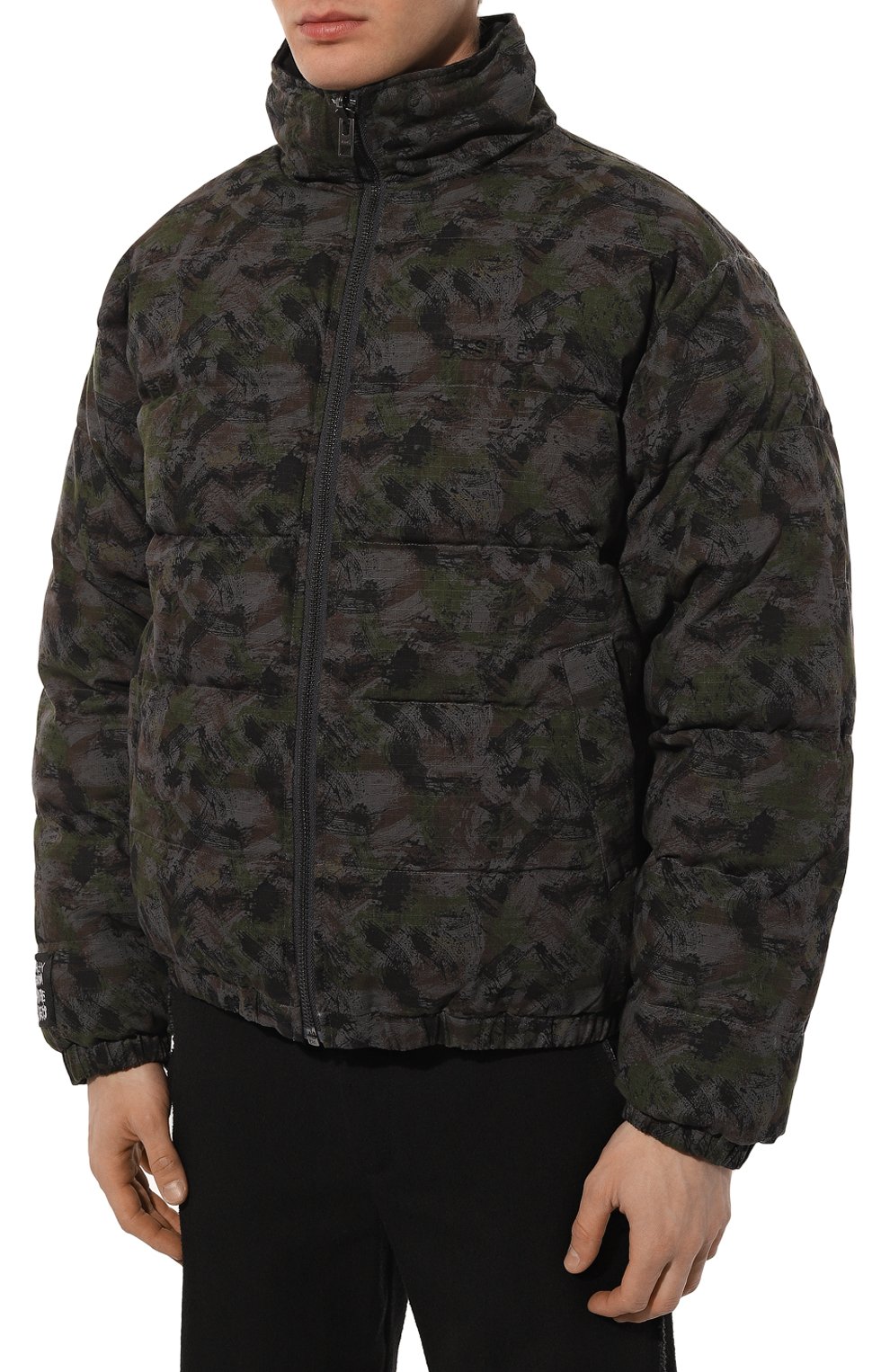 Мужская двусторонняя куртка KSUBI разноцветного цвета, арт. MPS23JK016 | Фото 3 (Кросс-КТ: Куртка; Рукава: Длинные; Мужское Кросс-КТ: утепленные куртки; Материал сплава: Проставлено; Стили: Милитари; Материал внешний: Хлопок; Драгоценные камни: Проставлено; Длина (верхняя одежда): Короткие; Материал подклада: Хлопок)