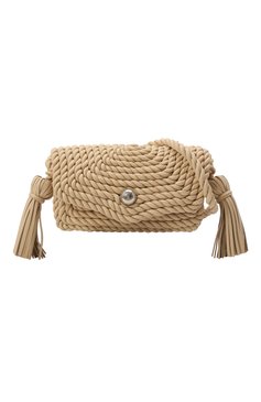 Женская сумка classic BOTTEGA VENETA кремвого цвета, арт. 680185/V1FS0 | Фото 6 (Сумки-технические: Сумки через плечо; Размер: medium; Материал: Натуральная кожа)