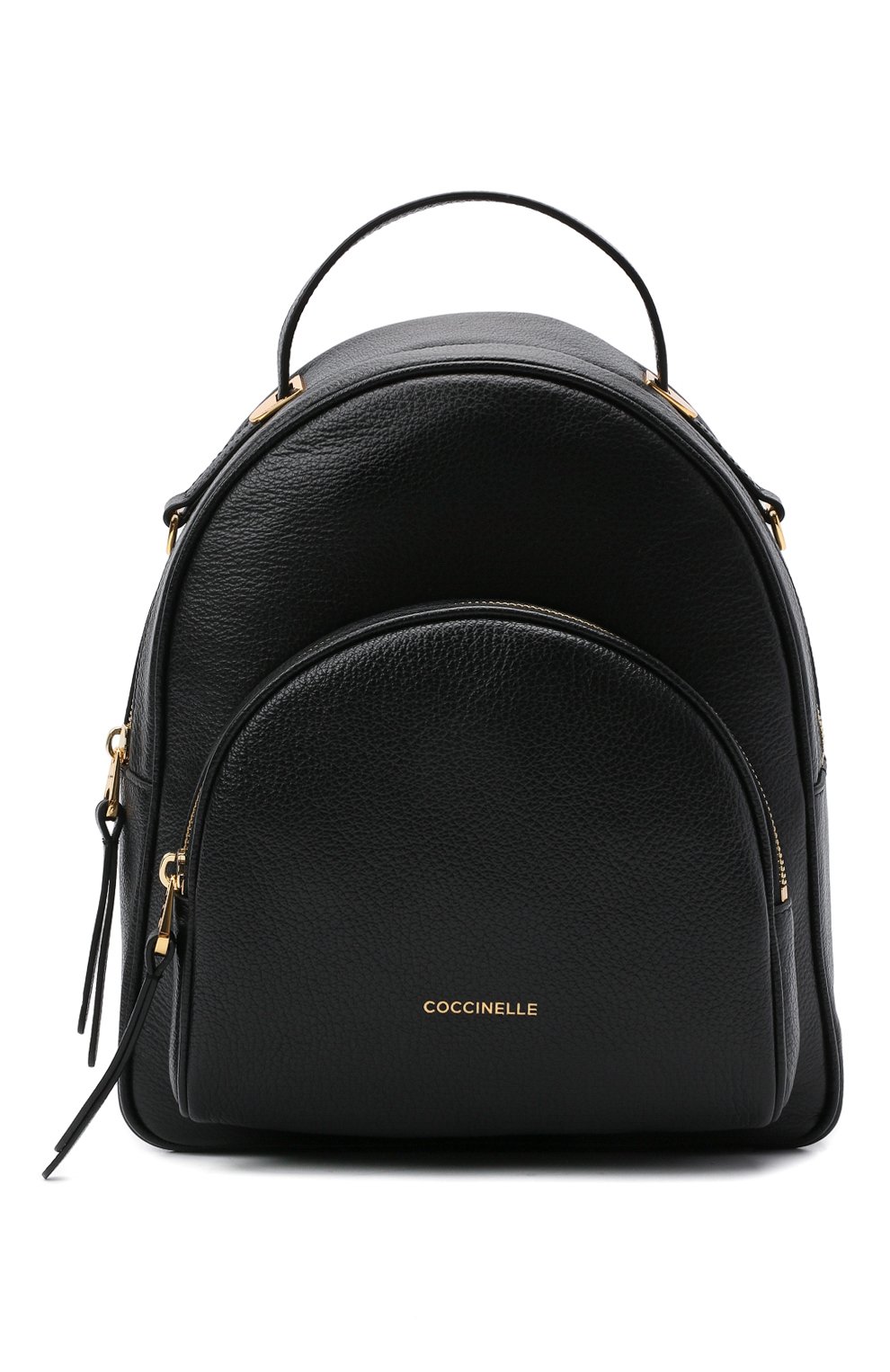 Женский рюкзак lea COCCINELLE черного цвета, арт. E1 H60 14 01 01 | Фото 1 (Размер: medium; Материал: Натуральная кожа; Стили: Кэжуэл)
