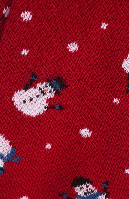 Детские хлопковые носки LA PERLA красного цвета, арт. 46320/3-6 | Фото 2 (Материал: Хлопок, Текстиль; Кросс-КТ: Носки)