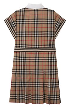 Детское хлопковое платье BURBERRY бежевого цвета, арт. 8036479 | Фото 2 (Рукава: Короткие; Случай: Повседневный; Региональные ограничения белый список (Axapta Mercury): RU; Материал внешний: Хлопок; Девочки Кросс-КТ: Платье-одежда; Ростовка одежда: 10 - 11 лет | 140 - 146см, 12 лет | 152 см, 16 лет | 164 см, 3 года | 98 см, 4 года | 104 см, 6 лет | 116 см, 8 лет | 128 см)