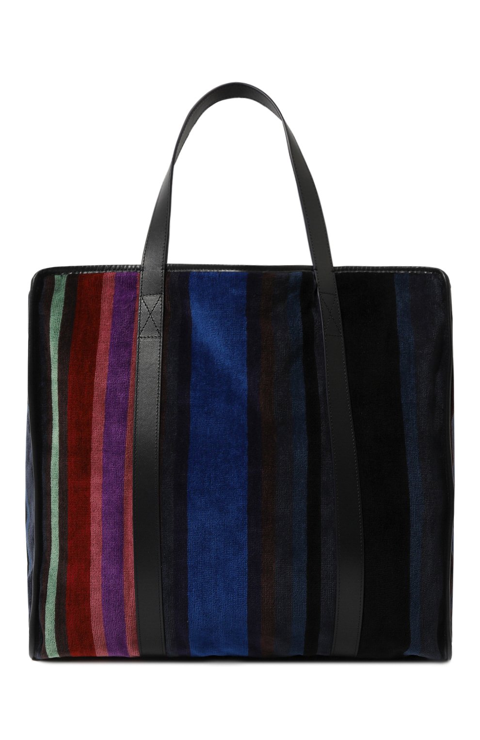Мужская текстильная пляжная сумка MISSONI темно-синего цвета, арт. 1C30G00017/150 | Фото 1 (Материал сплава: Проставлено; Материал: Текстиль; Драгоценные камни: Проставлено; Размер: large)