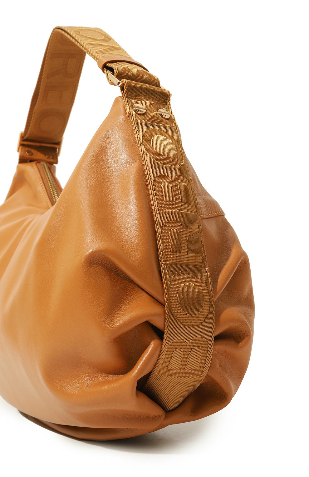 Женская сумка hobo medium BORBONESE бежевого цвета, арт. 924162 | Фото 3 (Сумки-технические: Сумки top-handle; Материал: Натуральная кожа)