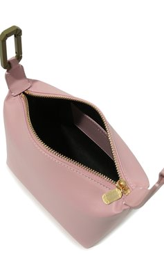Женская сумка moonbag small EERA розового цвета, арт. MBL | Фото 5 (Сумки-технические: Сумки top-handle; Материал: Натуральная кожа; Материал сплава: Проставлено; Драгоценные камни: Проставлено; Размер: small)