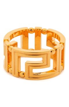 Мужское кольцо greca VERSACE золотого цвета, арт. DG57594/DJMT | Фото 2 (Материал: Металл)