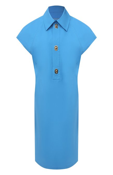 Женское хлопковое платье BOTTEGA VENETA синего цвета по цене 182500 руб., арт. 630322/VKPB0 | Фото 1