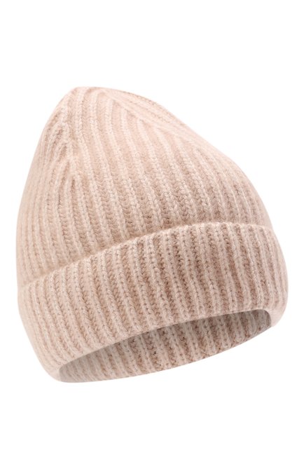Женская шапка fluffy CANOE светло-бежевого цвета, арт. 4100152 | Фото 1 (Материал: Текстиль, Вискоза)