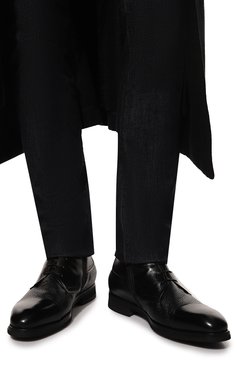 Мужские кожаные ботинки BARRETT черного цвета, арт. 212U028.1/VITELL0 F | Фото 3 (Материал внешний: Кожа; Материал утеплителя: Натуральный мех; Мужское Кросс-КТ: Ботинки-обувь; Материал сплава: Проставлено; Нос: Не проставлено)