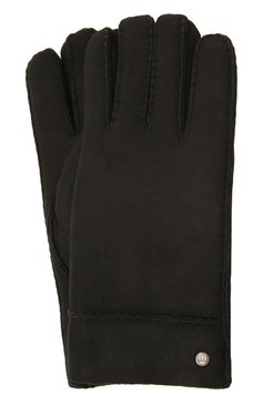 Мужск ие замшевые перчатки ROECKL черного цвета, арт. 13013-880 | Фото 1 (Материал внутренний: Не назначено; Материал: Натуральная кожа; Кросс-КТ: Пуховик; Материал сплава: Проставлено; Нос: Не проставлено; Статус проверки: Проверена категория)