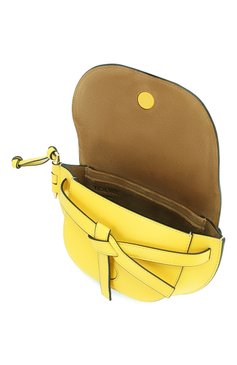 Женская поясная сумка gate mini LOEWE желтого цвета, арт. 321.54.Z58 | Фото 4 (Материал: Натуральная кожа; Стили: Классический; Размер: mini; Ремень/цепочка: На ремешке; Статус проверки: Проверена категория)