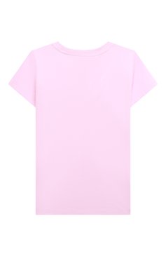 Детская хлопковая футболка MOSCHINO розового цвета, арт. HAM04L/LBA00/4A-8A | Фото 2 (Девочки Кросс-КТ: футболка-одежда; Рукава: Короткие; Региональные ограничения белый список (Axapta Mercury): Не проставлено; Материал сплава: Проставлено; Материал внешний: Хлопок; Драгоценные камни: Проставлено; Ростовка одежда: 4 года | 104 см, 5 лет | 110 см, 6 лет | 116 см, 8 лет | 128 см)
