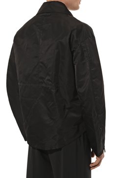 Мужская ветровка TRUSSARDI черного цвета, арт. 52S00874-1T006304 | Фото 4 (Кросс-КТ: Куртка, Ветровка; Рукава: Длинные; Материал внешний: Синтетический материал; Материал сплава: Проставлено; Материал подклада: Синтетический материал; Драгоценные камни: Проставлено; Длина (верхняя одежда): Короткие; Стили: Кэжуэл)