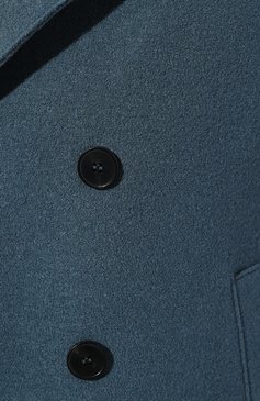 Мужской шерстяной бушлат HARRIS WHARF LONDON бирюзового цвета, арт. C9214MLC | Фото 5 (Материал внешний: Шерсть; Рукава: Длинные; Материал сплава: Проставлено; Стили: Классический; Драгоценные камни: Прос тавлено; Длина (верхняя одежда): Короткие; Мужское Кросс-КТ: пальто-верхняя одежда)