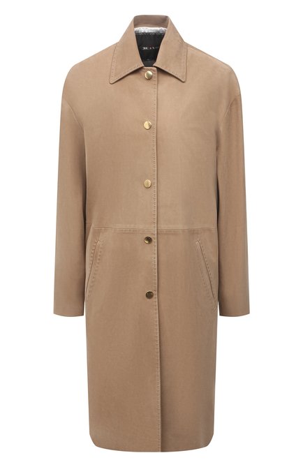 Женское замшевое пальто KITON бежевого цвета по цене 725500 руб., арт. D53672X04T71 | Фото 1