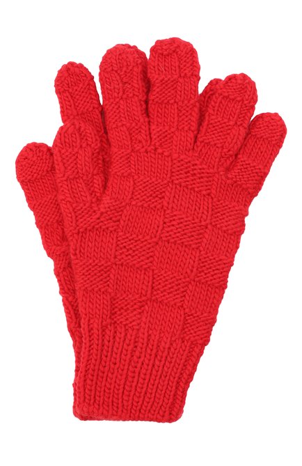 Женские шерстяные перчатки BOTTEGA VENETA красного цвета, арт. 653581/3V200 | Фото 1 (Материал: Шерсть, Текстиль; Кросс-КТ: Трикотаж; Региональные ограничения белый список (Axapta Mercury): RU)