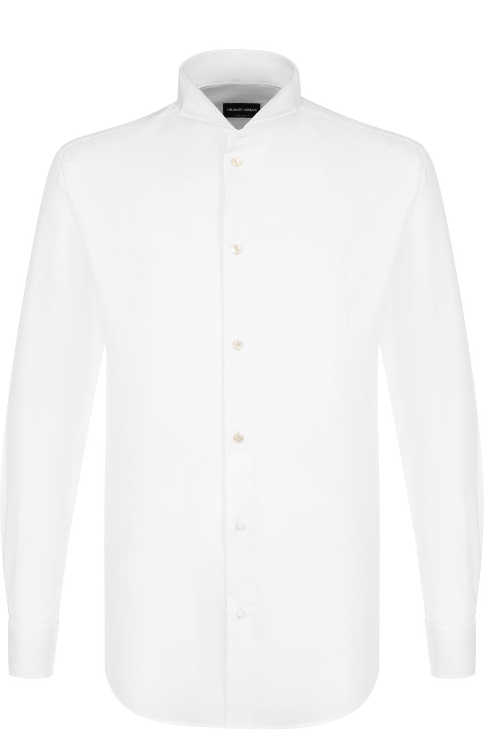 Хлопковая сорочка под смокинг Giorgio Armani Белый 8WGCCZS1/TZ200 5298032