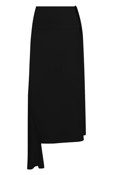 Женская юбка из вискозы и шелка JIL SANDER черного цвета по цене 108500 руб., арт. JSWS356205-WS390702 | Фото 1