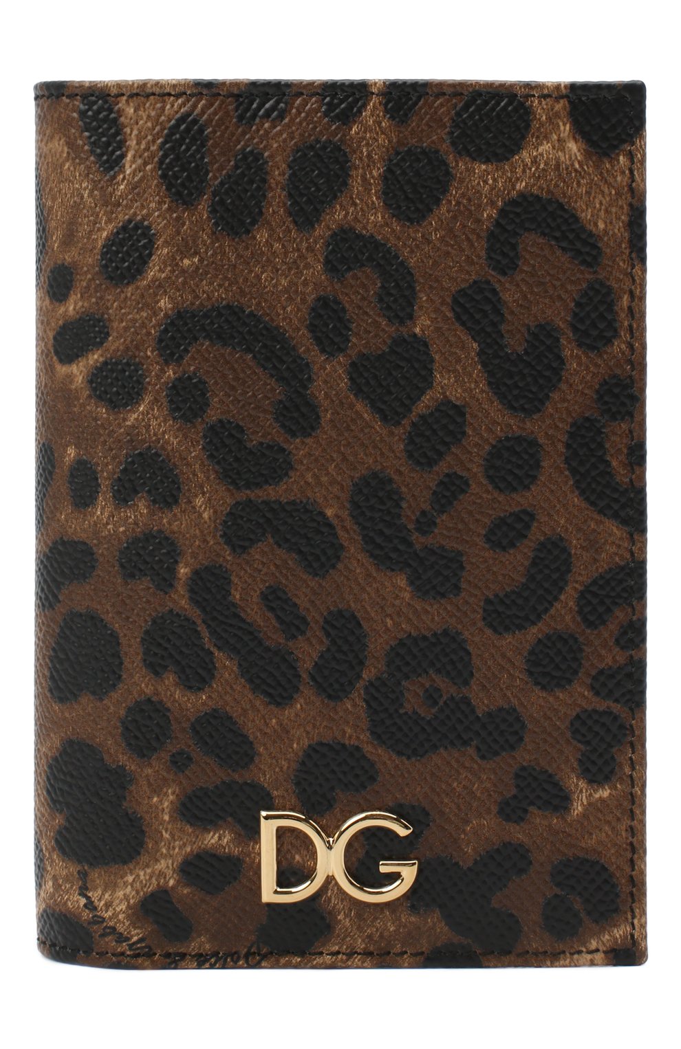 Обложки и футляры Dolce & Gabbana, Кожаная обложка для паспорта с леопардовым принтом Dolce & Gabbana, Италия, Леопардовый, Кожа: 100%;, 4778227  - купить