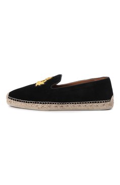 Мужские замшевые эспадрильи nanou orlato CHRISTIAN LOUBOUTIN черного цвета, арт. 3190722/NAN0U 0RLAT0 FLAT | Фото 4 (Материал внутренний: Натуральная кожа; Материал внешний: Замша)