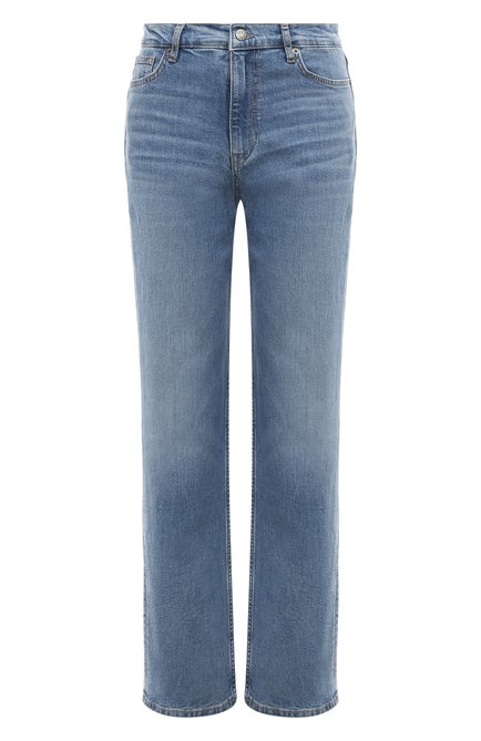 Женские джинсы BOSS голубого цвета, арт. 50489824 | Фото 1 (Материал сплава: Проставлено; Драгоценные камни: Проставлено; Материал внешний: Хлопок; Длина (брюки, джинсы): Стандартные)