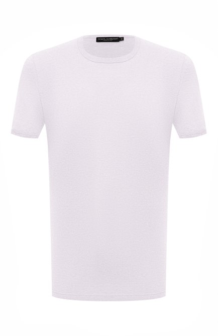 Мужская хлопковая футболка DOLCE & GABBANA белого цвета по цене 29950 руб., арт. G8HI7T/FU7EQ | Фото 1