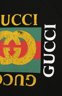 Мужского хлопковый свитшот GUCCI черного цвета, арт. 483878/X3G97 | Фото 3 (Мальчики Кросс-КТ: Толстовка-одежда, Свитшот-одежда; Региональные ограничения белый список (Axapta Mercury): Не проставлено, RU; Принт: С принтом; Нос: Не проставлено; Ювелирные украшения: Назначено; Статус проверки: Проверена категория; Ростовка одежда: 10 - 11 лет | 140 - 146см, 4 года | 104 см, 5 лет | 110 см, 6 лет | 116 см, 8 лет | 128 см)