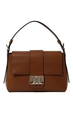 Женская сумка furla charlie small FURLA коричневого цвета, арт. WB00550/AX0733 | Фото 1 (Сумки-технические: Сумки top-handle; Материал: Натуральная кожа; Ремень/цепочка: На ремешке; Размер: small)