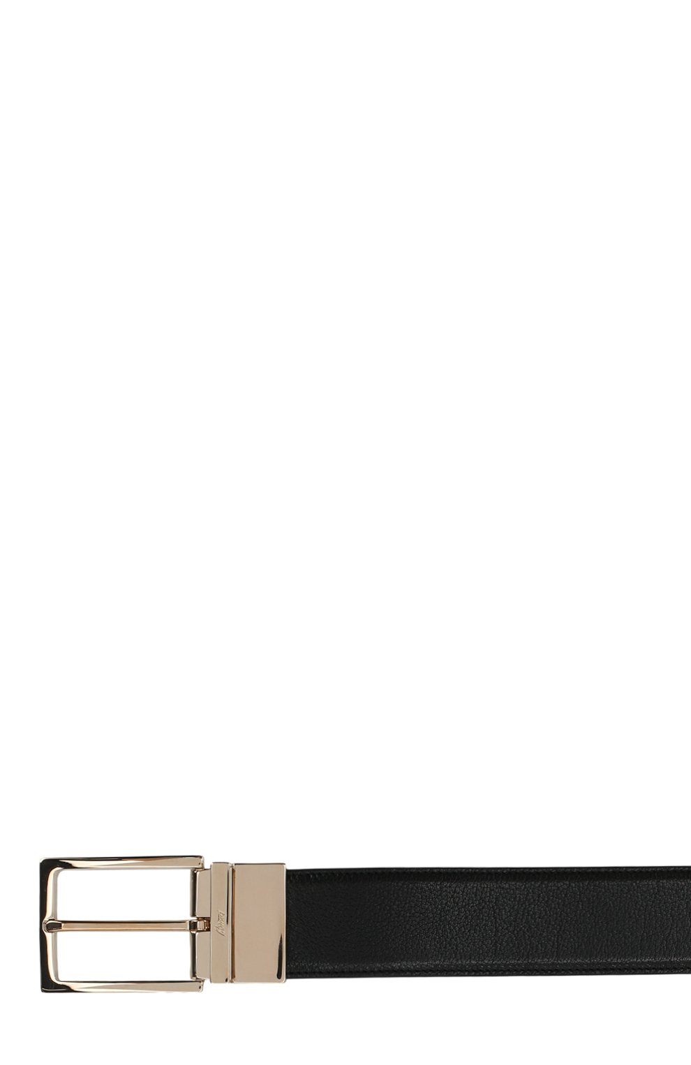 Мужской кожаный ремень BRIONI черного цвета, арт. 0BZ70L/07736 | Фото 3 (Материал: Натуральная кожа; Материал сплава: Проставлено, Проверено; Нос: Не проставлено; Случай: Формальный; Статус проверки: Проверено, Проверена категория)