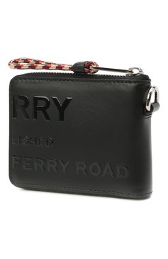 Мужской кожаное портмоне BURBERRY черного цвета, арт. 8037588 | Фото 2 (Материал: Натуральная кожа)