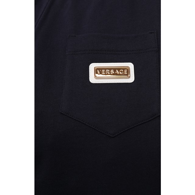 Хлопковые джоггеры Versace  1000120/1A01321/8A-14A Фото 3